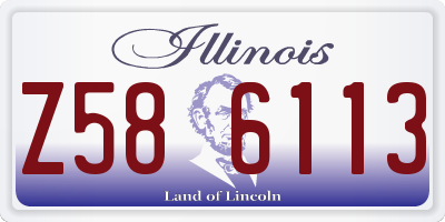 IL license plate Z586113