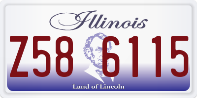 IL license plate Z586115
