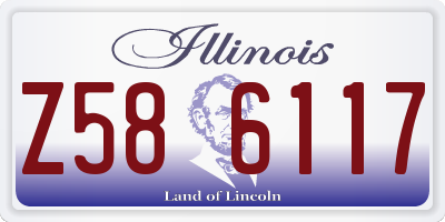IL license plate Z586117