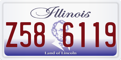 IL license plate Z586119