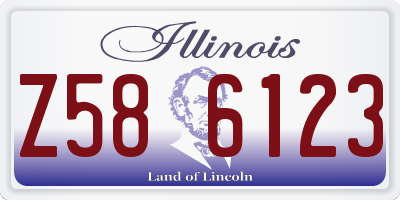 IL license plate Z586123
