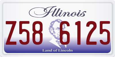 IL license plate Z586125