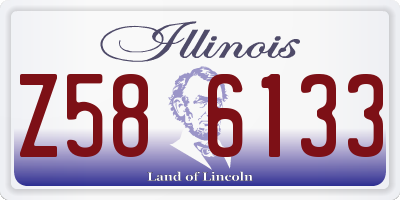 IL license plate Z586133