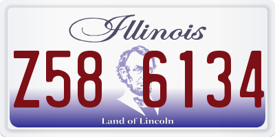 IL license plate Z586134