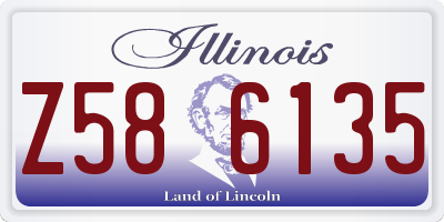 IL license plate Z586135