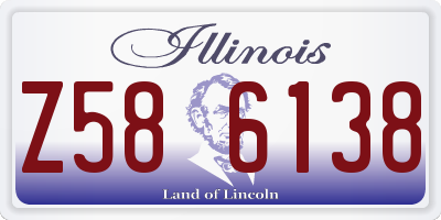IL license plate Z586138