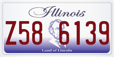 IL license plate Z586139