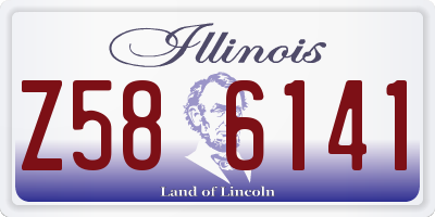 IL license plate Z586141