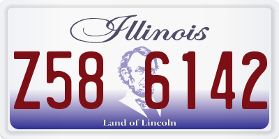IL license plate Z586142