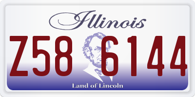 IL license plate Z586144
