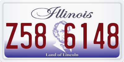 IL license plate Z586148