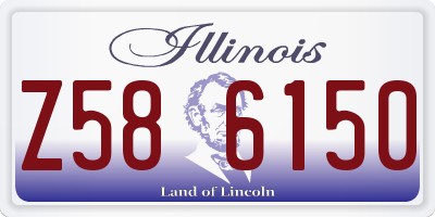 IL license plate Z586150