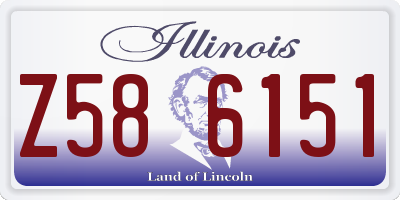 IL license plate Z586151
