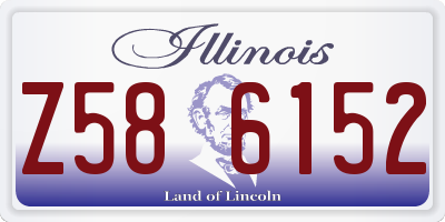 IL license plate Z586152