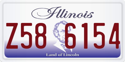 IL license plate Z586154