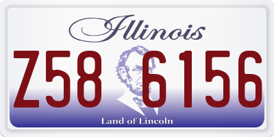 IL license plate Z586156