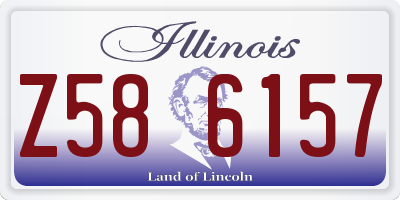 IL license plate Z586157