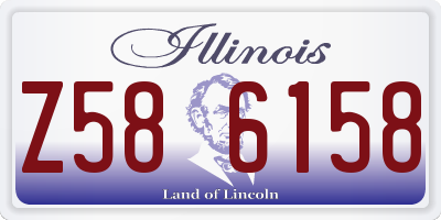 IL license plate Z586158
