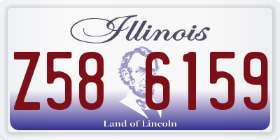 IL license plate Z586159