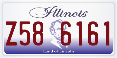 IL license plate Z586161