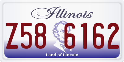 IL license plate Z586162