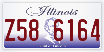 IL license plate Z586164