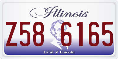 IL license plate Z586165