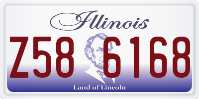 IL license plate Z586168