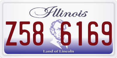 IL license plate Z586169