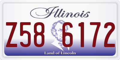 IL license plate Z586172