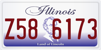 IL license plate Z586173