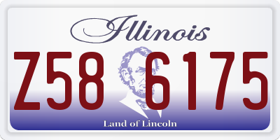 IL license plate Z586175