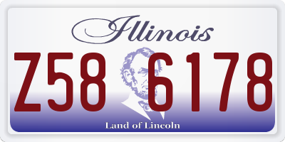 IL license plate Z586178
