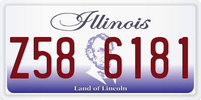IL license plate Z586181