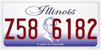 IL license plate Z586182