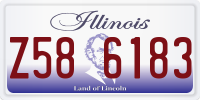 IL license plate Z586183