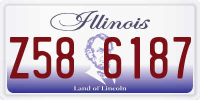 IL license plate Z586187