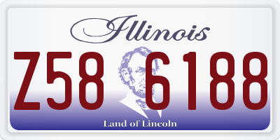 IL license plate Z586188