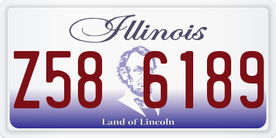 IL license plate Z586189