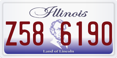 IL license plate Z586190