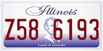 IL license plate Z586193