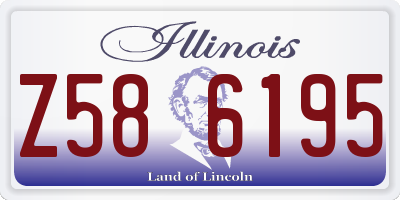 IL license plate Z586195
