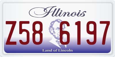 IL license plate Z586197