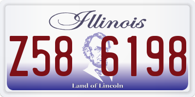 IL license plate Z586198