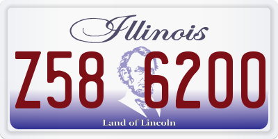 IL license plate Z586200