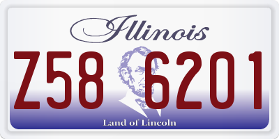 IL license plate Z586201