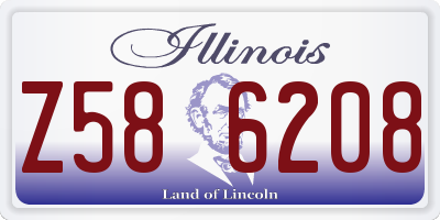 IL license plate Z586208