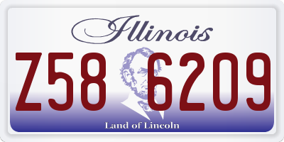 IL license plate Z586209