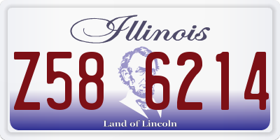 IL license plate Z586214