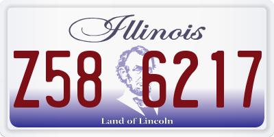 IL license plate Z586217